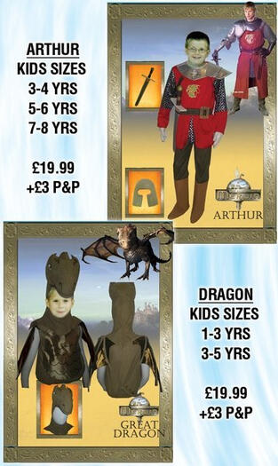 Prince Arthur and Dragon Costumes (Dec 2011)