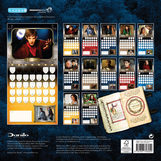 Merlin 2011 Calendar BACK