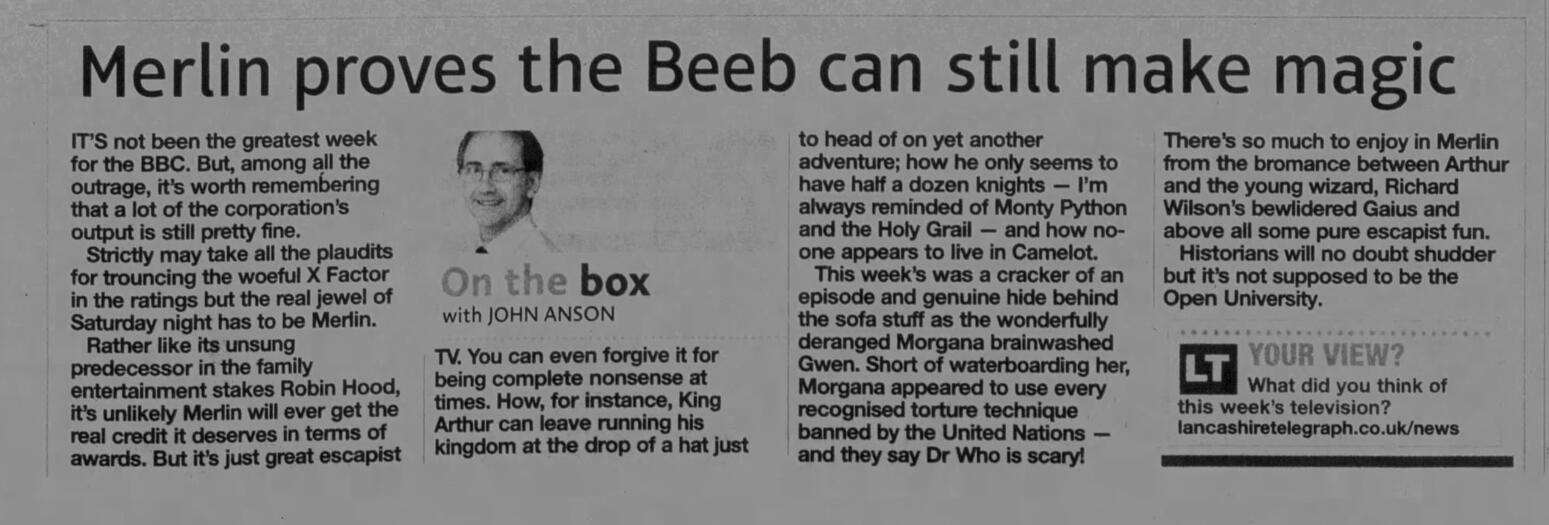 Lancashire Telegraph (Nov 2012)