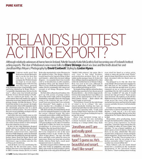 Irish Sunday Independent (Aug 2011) pg. 3