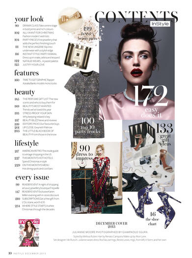 InStyle UK (Dec 2013) pg. 1