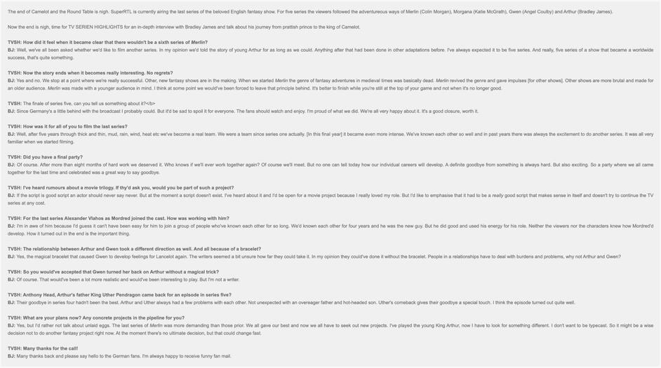 TV Serienhighlights magazine (Germany) Apr 2013 pg. 2